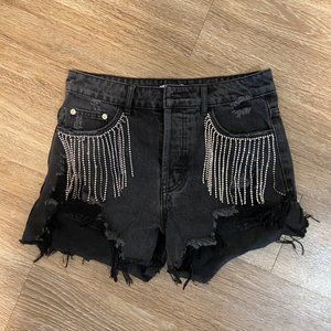 NWT Adika Rhinestone Shorts